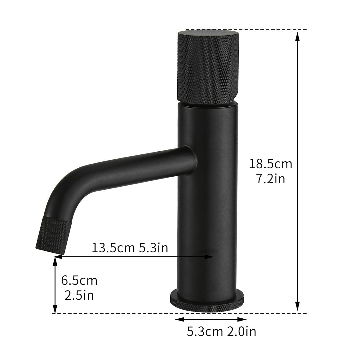 Sharma Faucet in Black & Black Silver