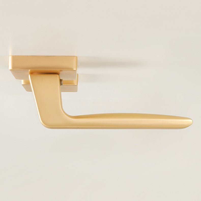 Passage Lever Door Lock in Pearl Grey & Pearl Gold