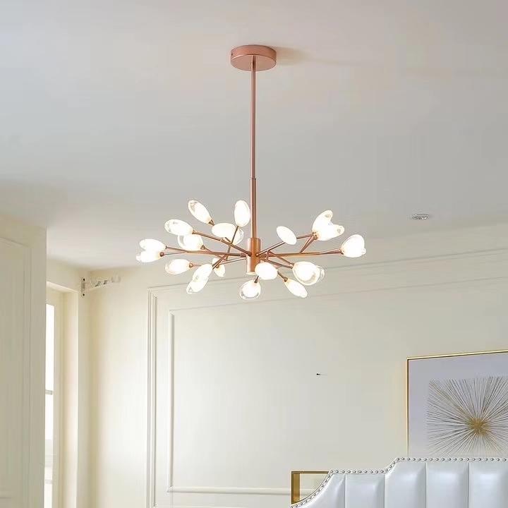 Floe Chandelier in Gold & Black