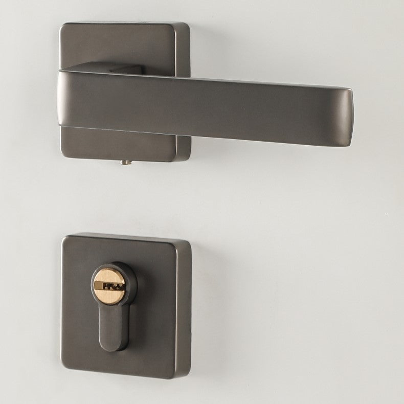 Passage Lever Door Lock in Pearl Grey & Pearl Gold