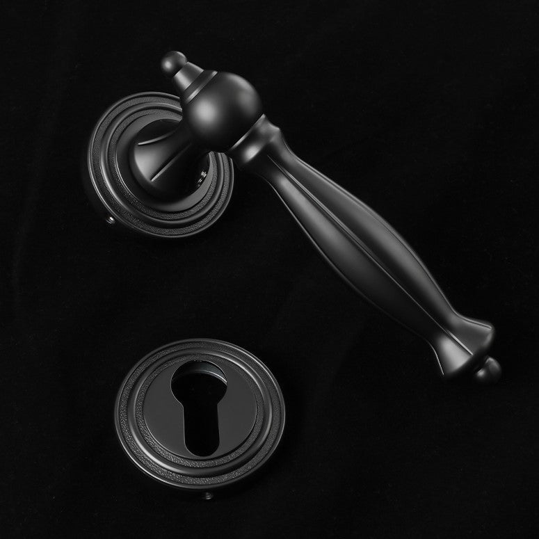 Pendergrass Door Lock in Pearl Grey & Brushed Brass