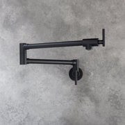 Euro Pot Filler Faucet in Black & Silver