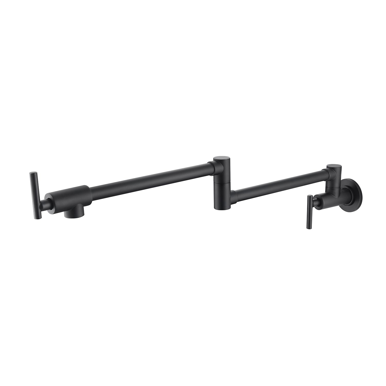 Euro Pot Filler Faucet in Black & Silver