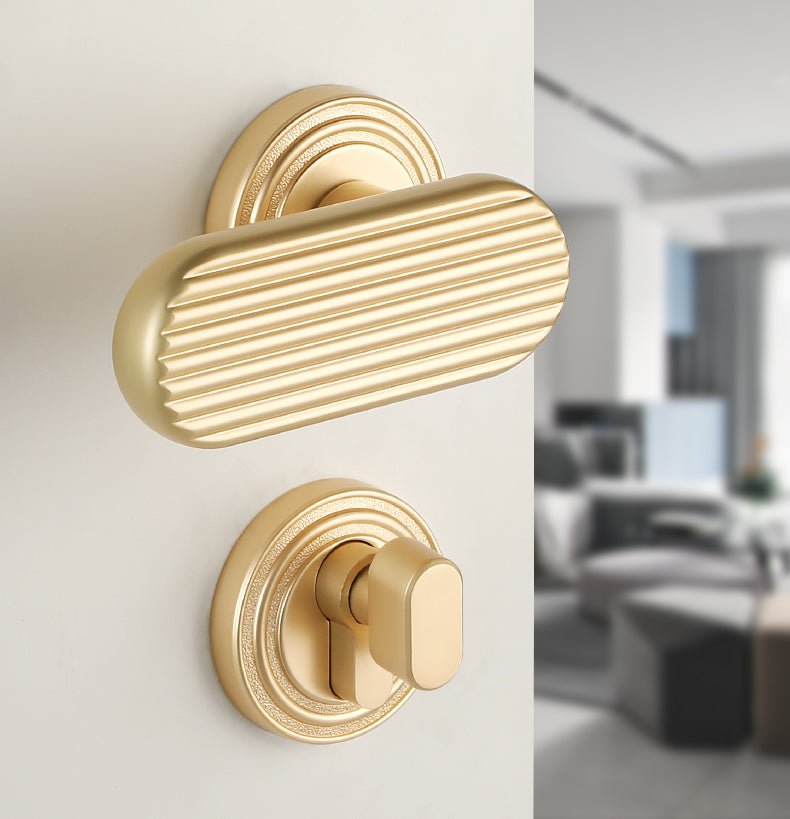 Mountain Harth Door Lock in Pearl Grey & Pearl Gold