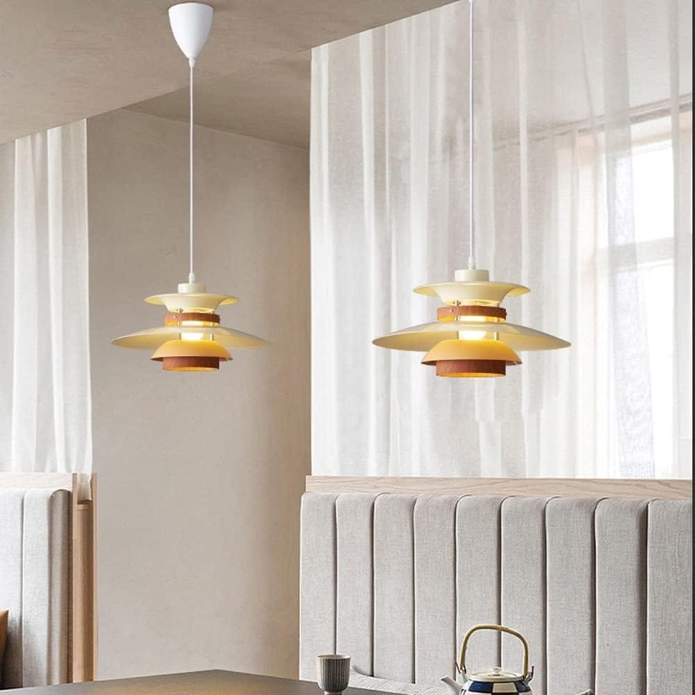 Scandinavian Pendant Light in Black Walnut & Black Birch