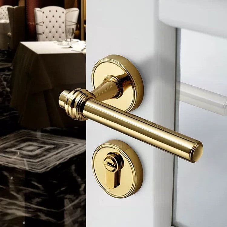 Milani Door Lock in Chrome Plated & Pvd Gold