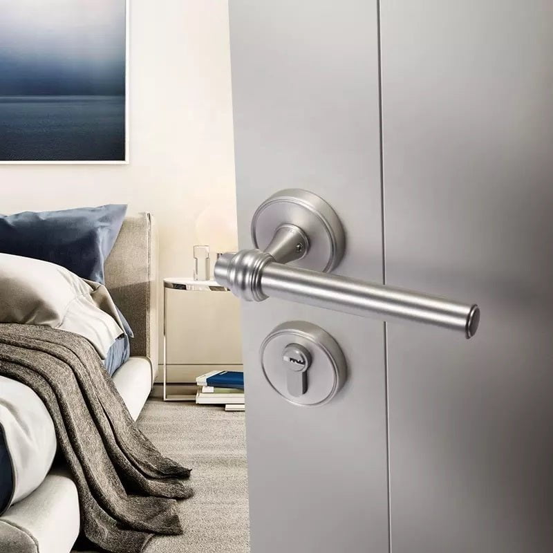 Milani Door Lock in Chrome Plated & Pvd Gold