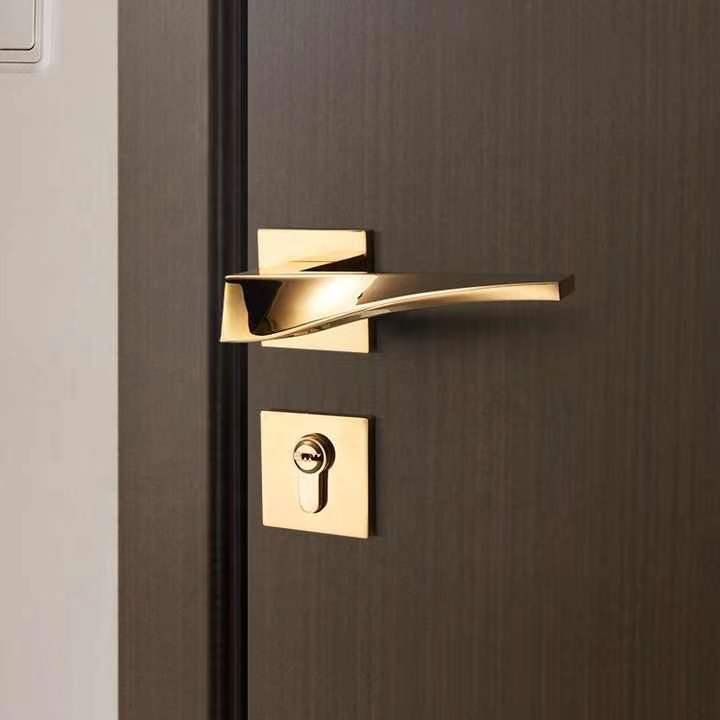 Twisted Way Door Lock in Chrome Plated & Black Antique Brass