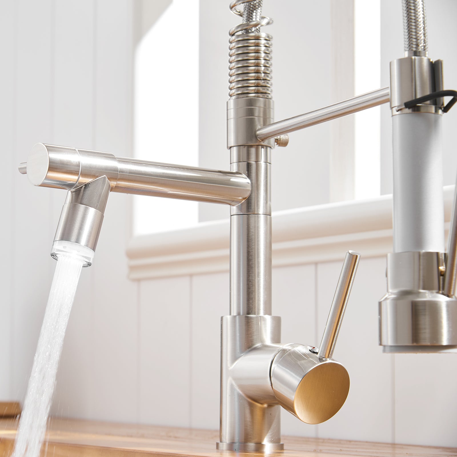Gustav Led Faucet in Black & Silver