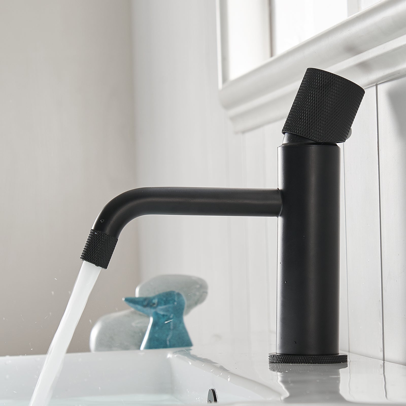 Sharma Faucet in Black & Black Silver