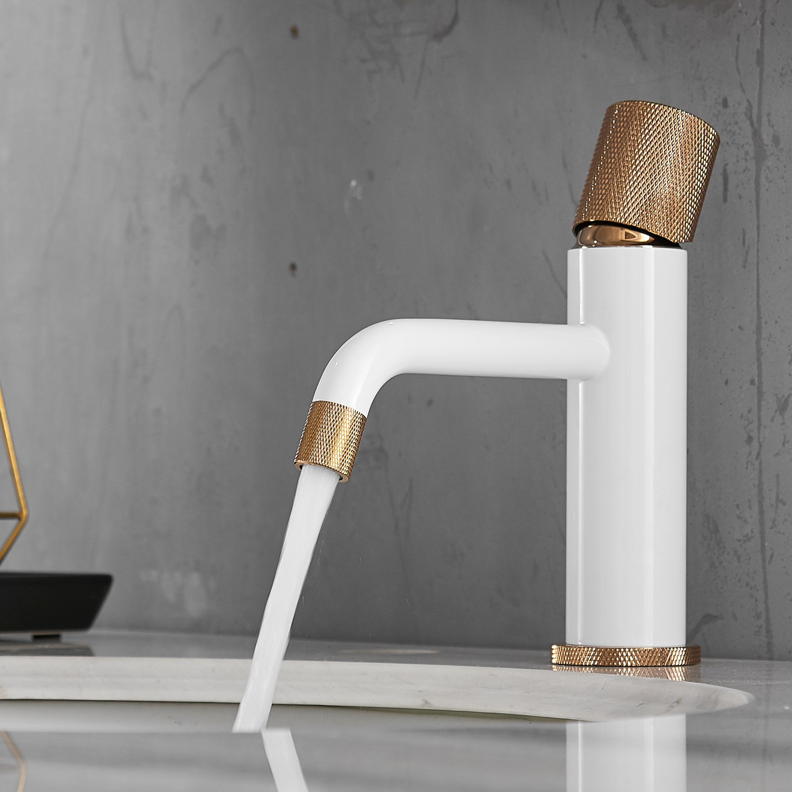 Sharma Faucet in Black & Black Silver
