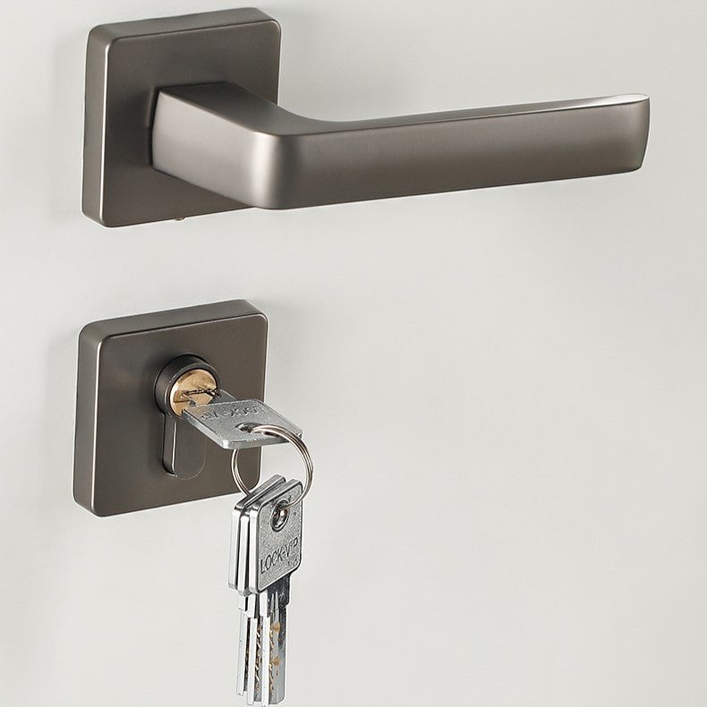 Passage Lever Door Lock in Pearl Grey & Pearl Gold