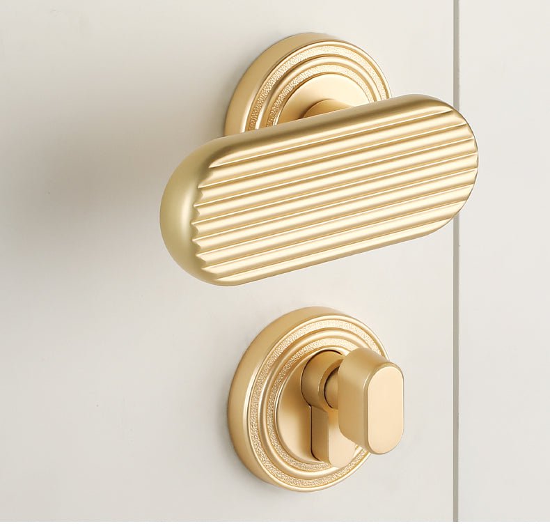 Mountain Harth Door Lock in Pearl Grey & Pearl Gold