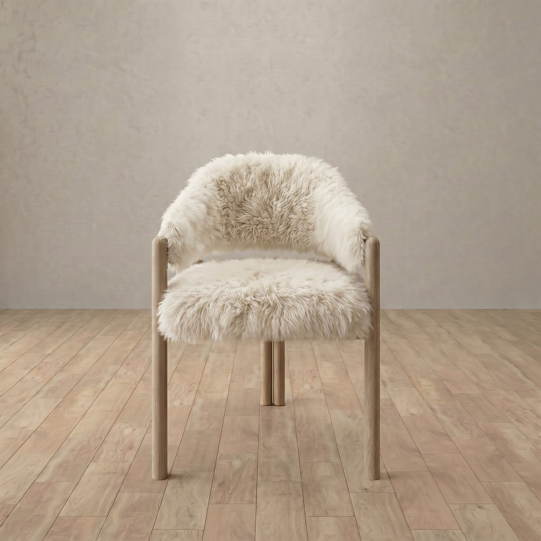 Alder Dining Chair in Shaggy & Luxe