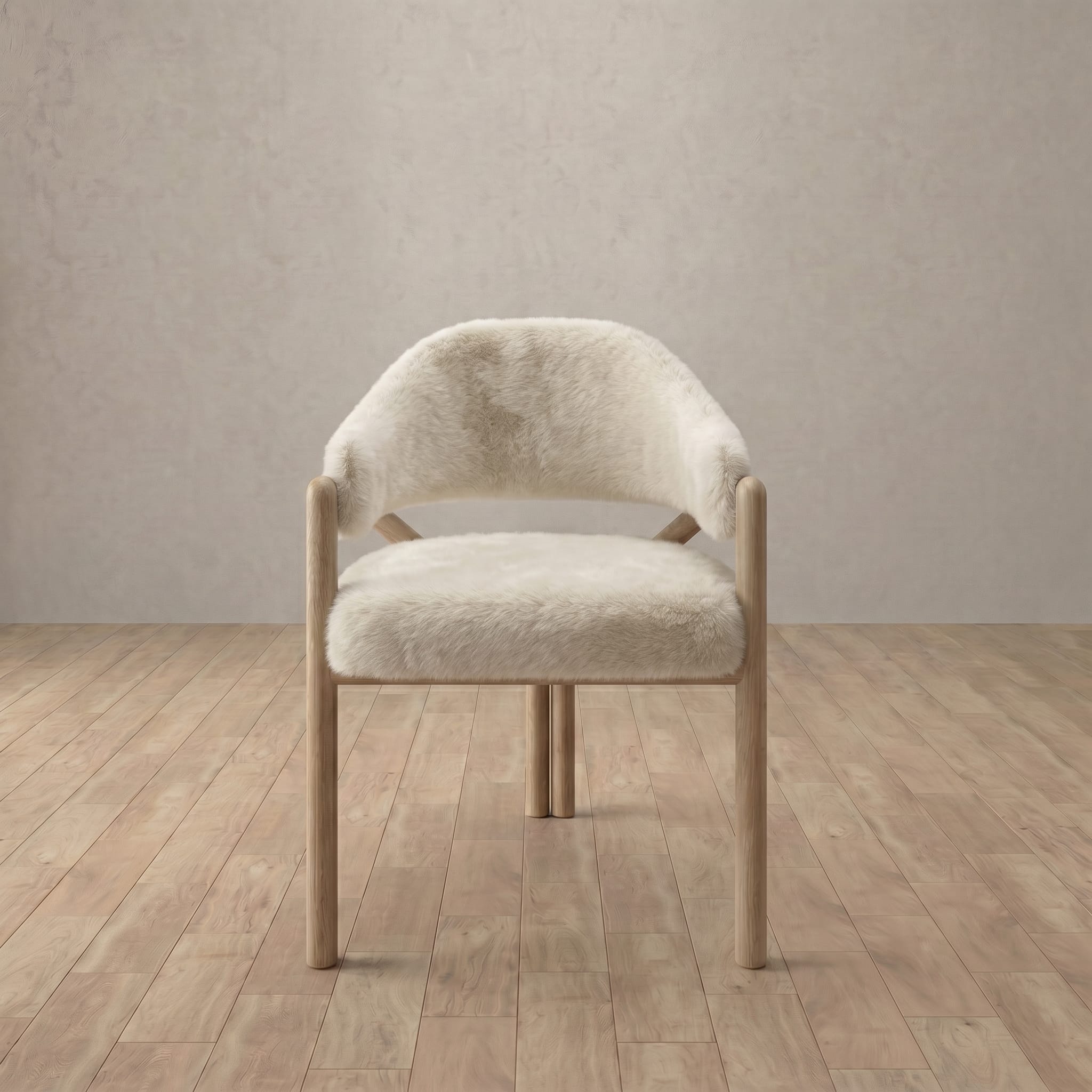 Alder Dining Chair in Shaggy & Luxe