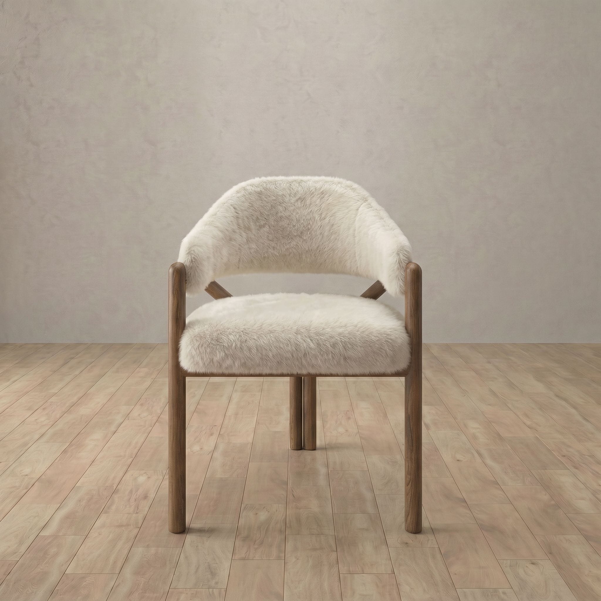 Alder Dining Chair in Shaggy & Luxe