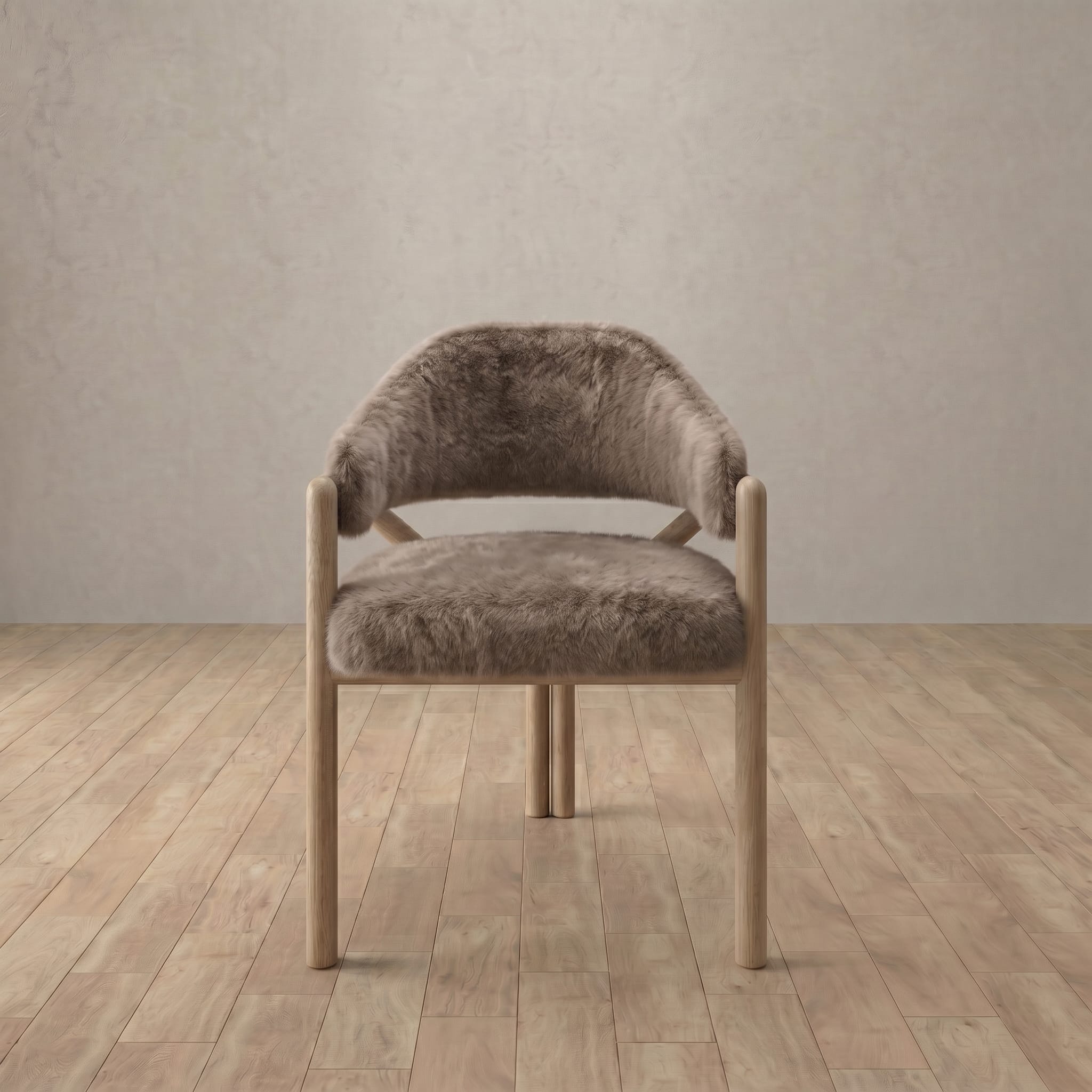 Alder Dining Chair in Shaggy & Luxe