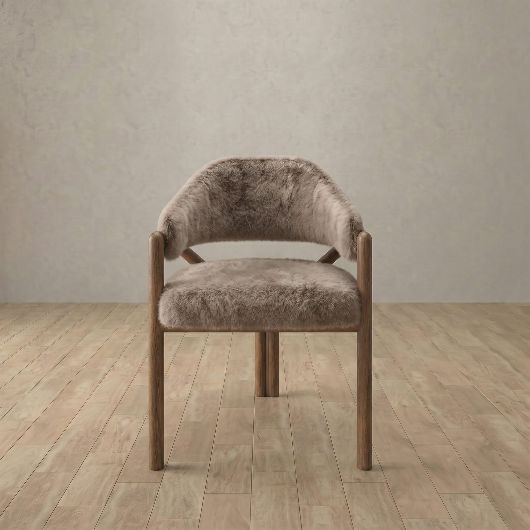 Alder Dining Chair in Shaggy & Luxe