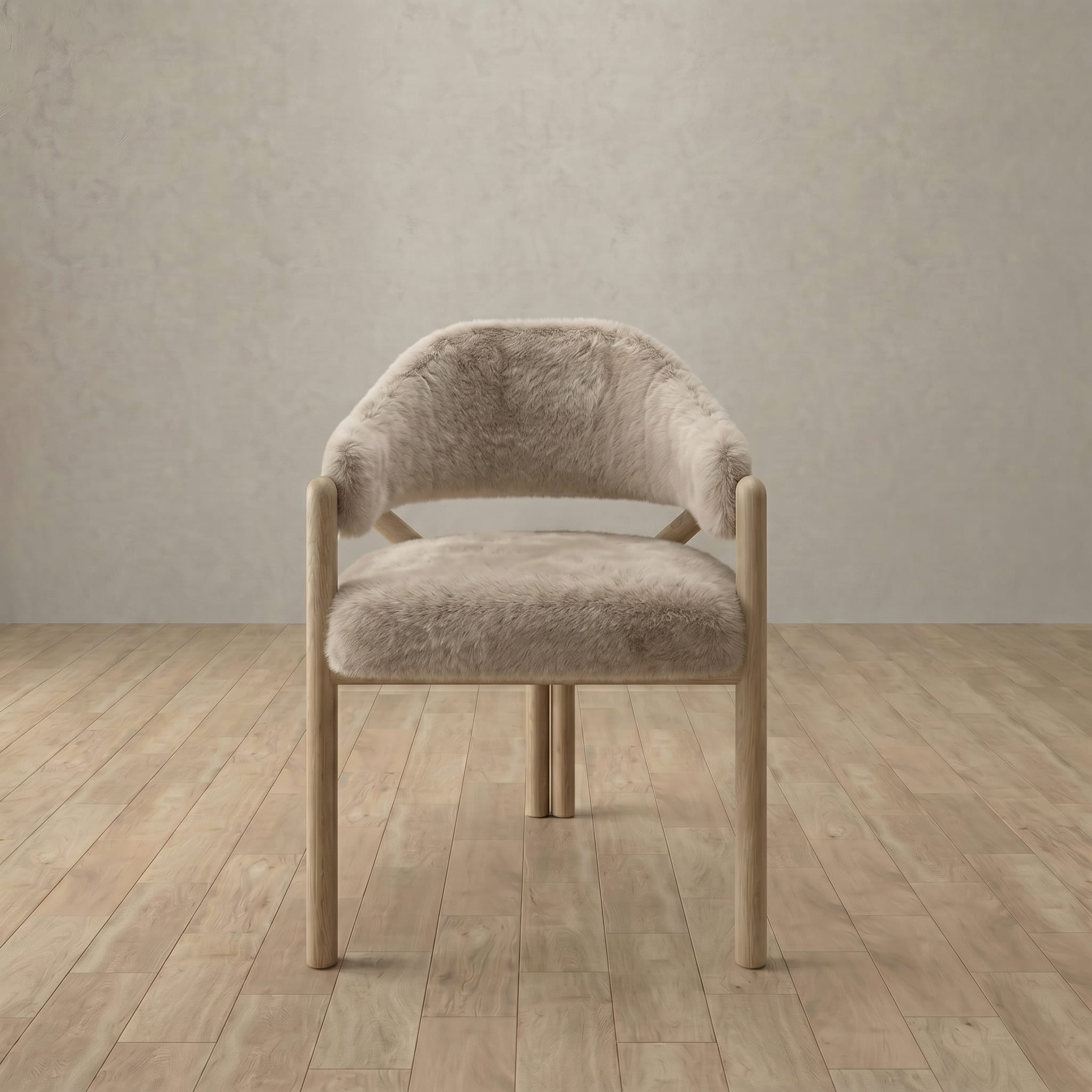 Alder Dining Chair in Shaggy & Luxe