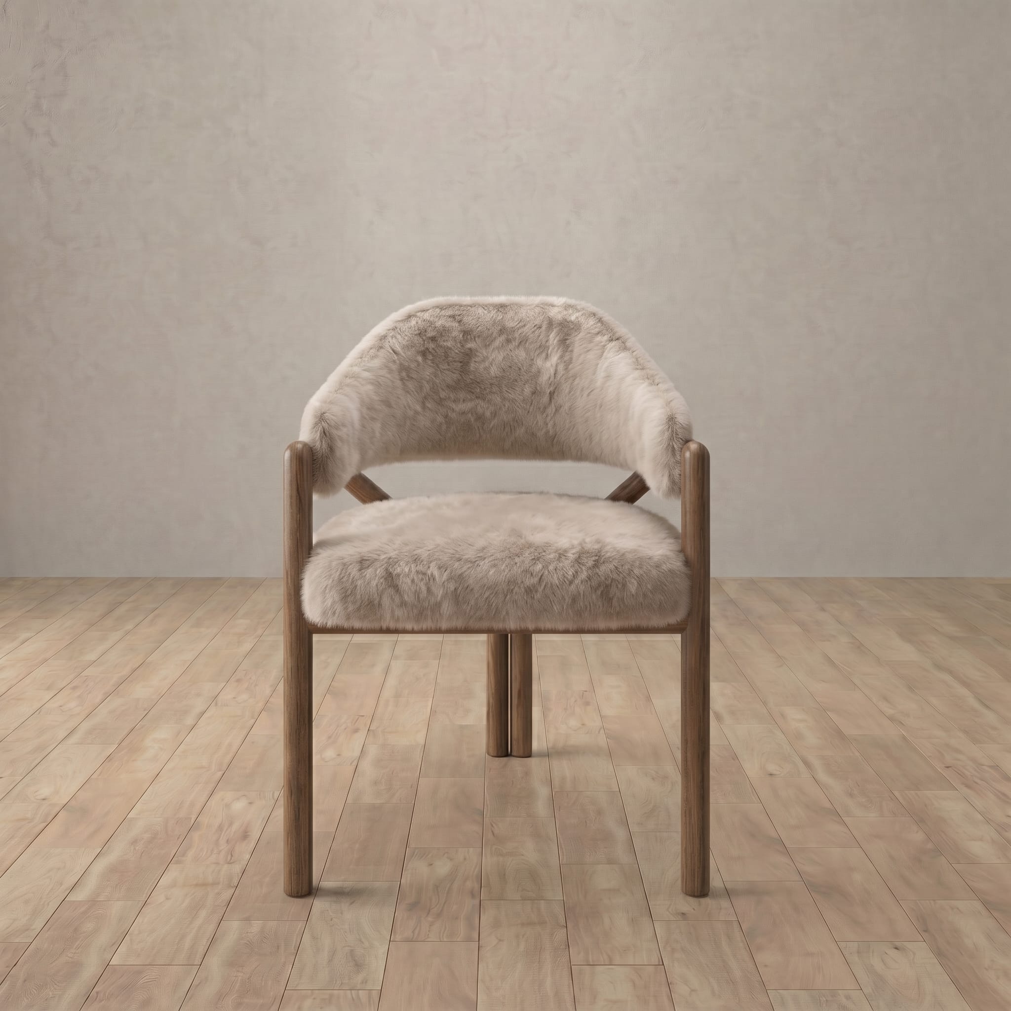 Alder Dining Chair in Shaggy & Luxe