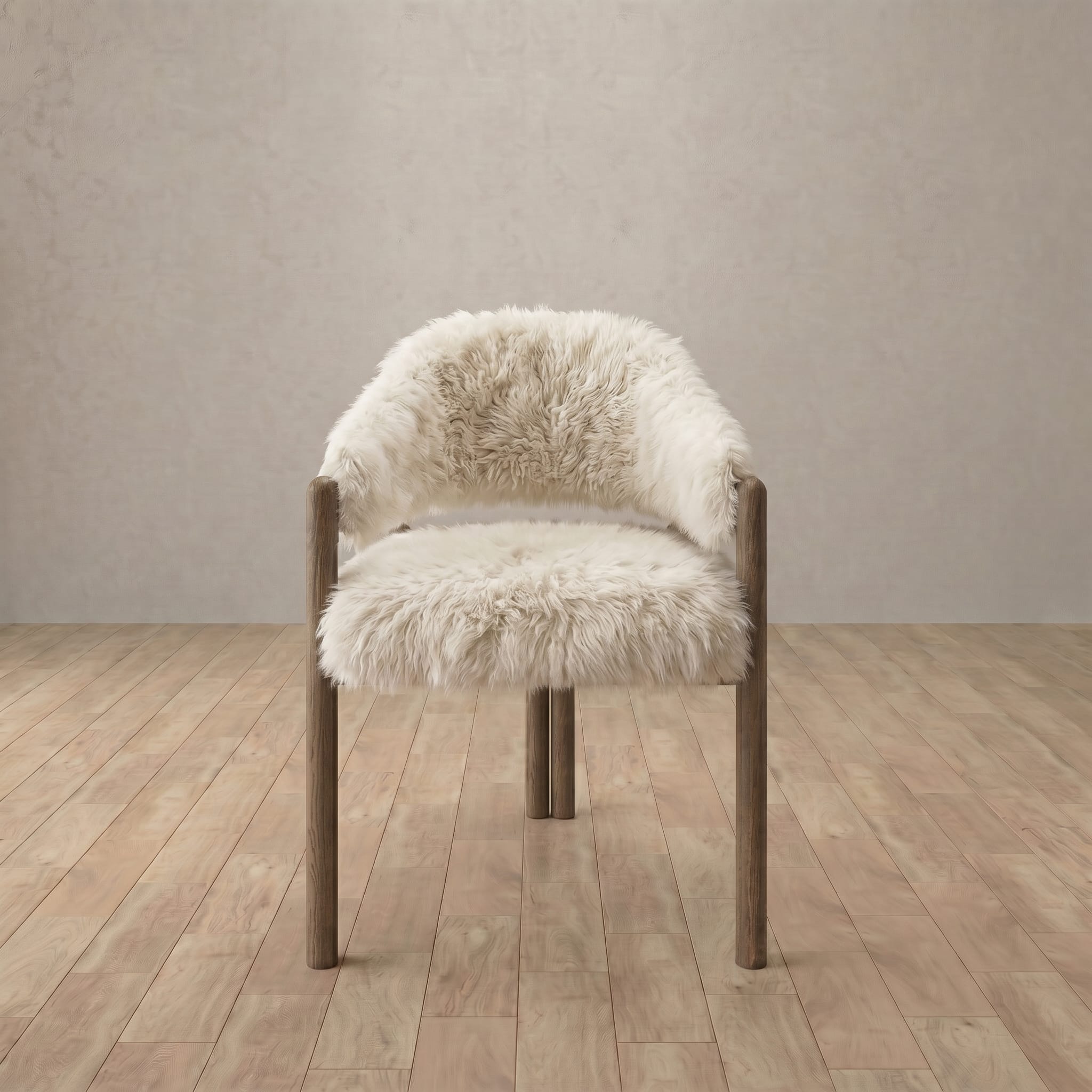 Alder Dining Chair in Shaggy & Luxe