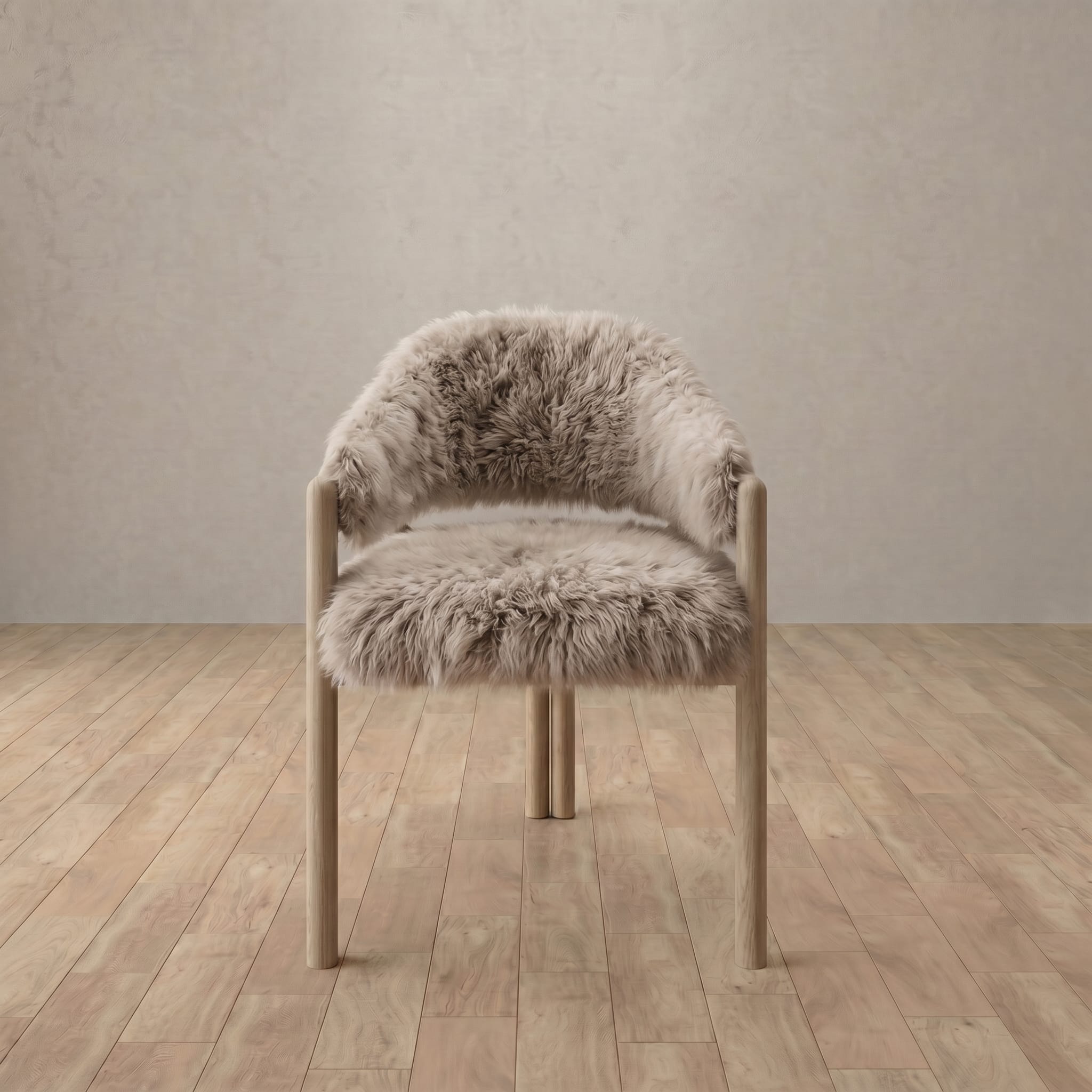 Alder Dining Chair in Shaggy & Luxe
