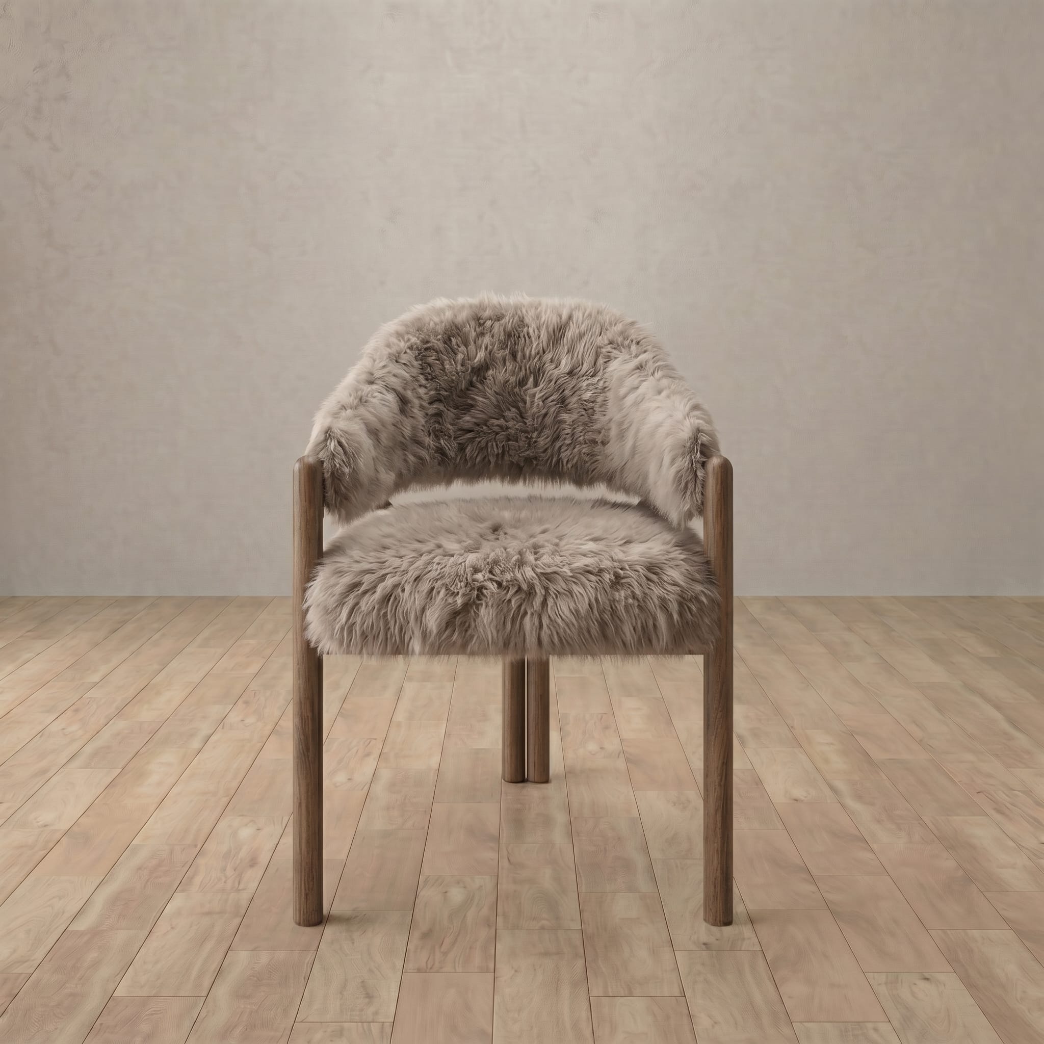 Alder Dining Chair in Shaggy & Luxe