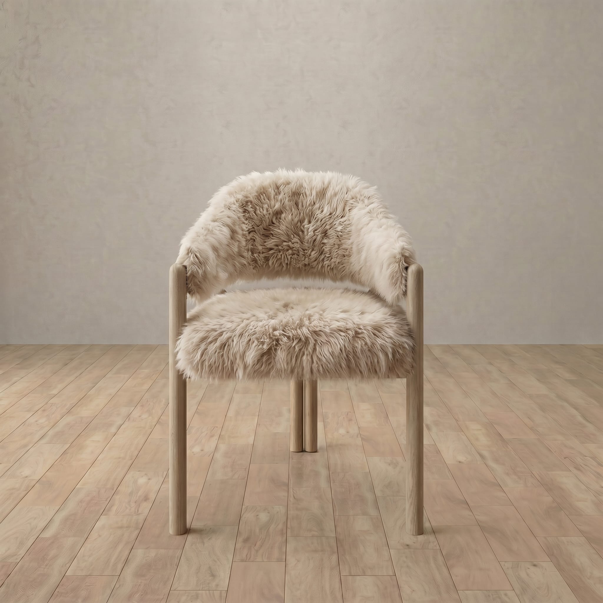Alder Dining Chair in Shaggy & Luxe