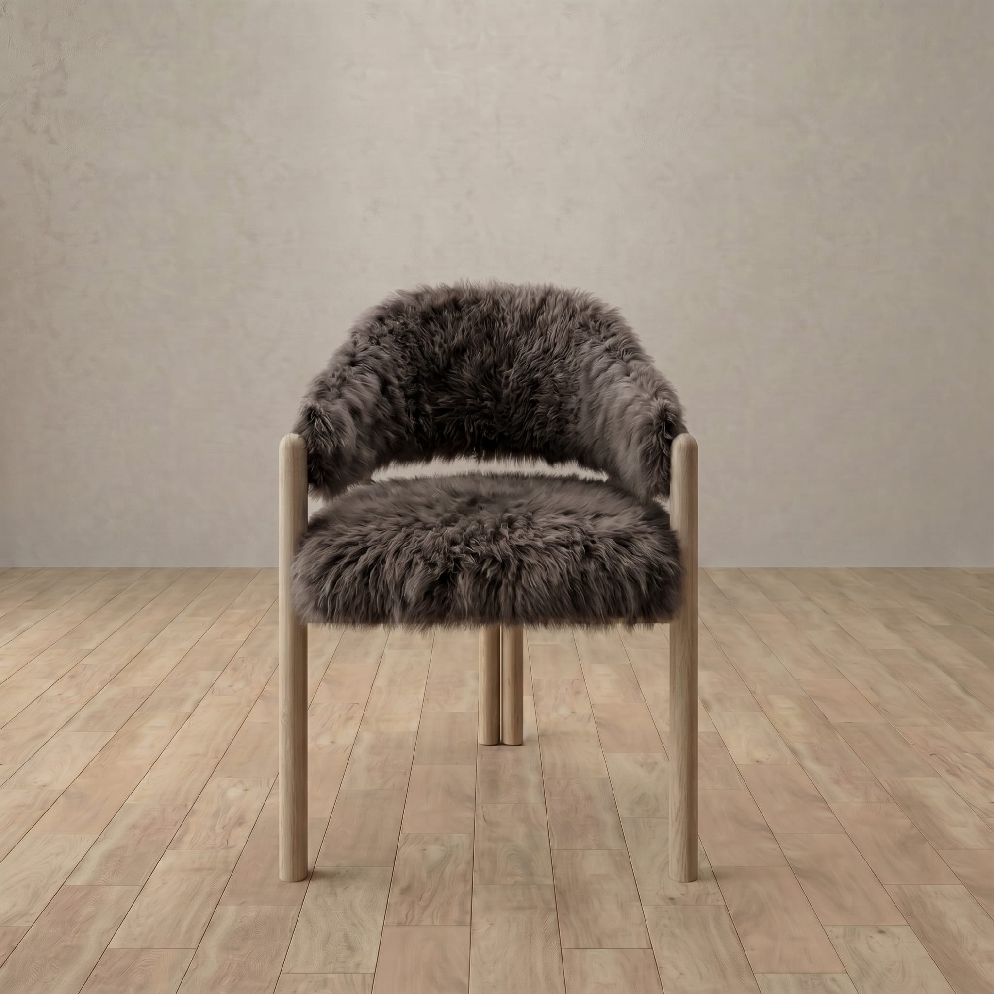 Alder Dining Chair in Shaggy & Luxe