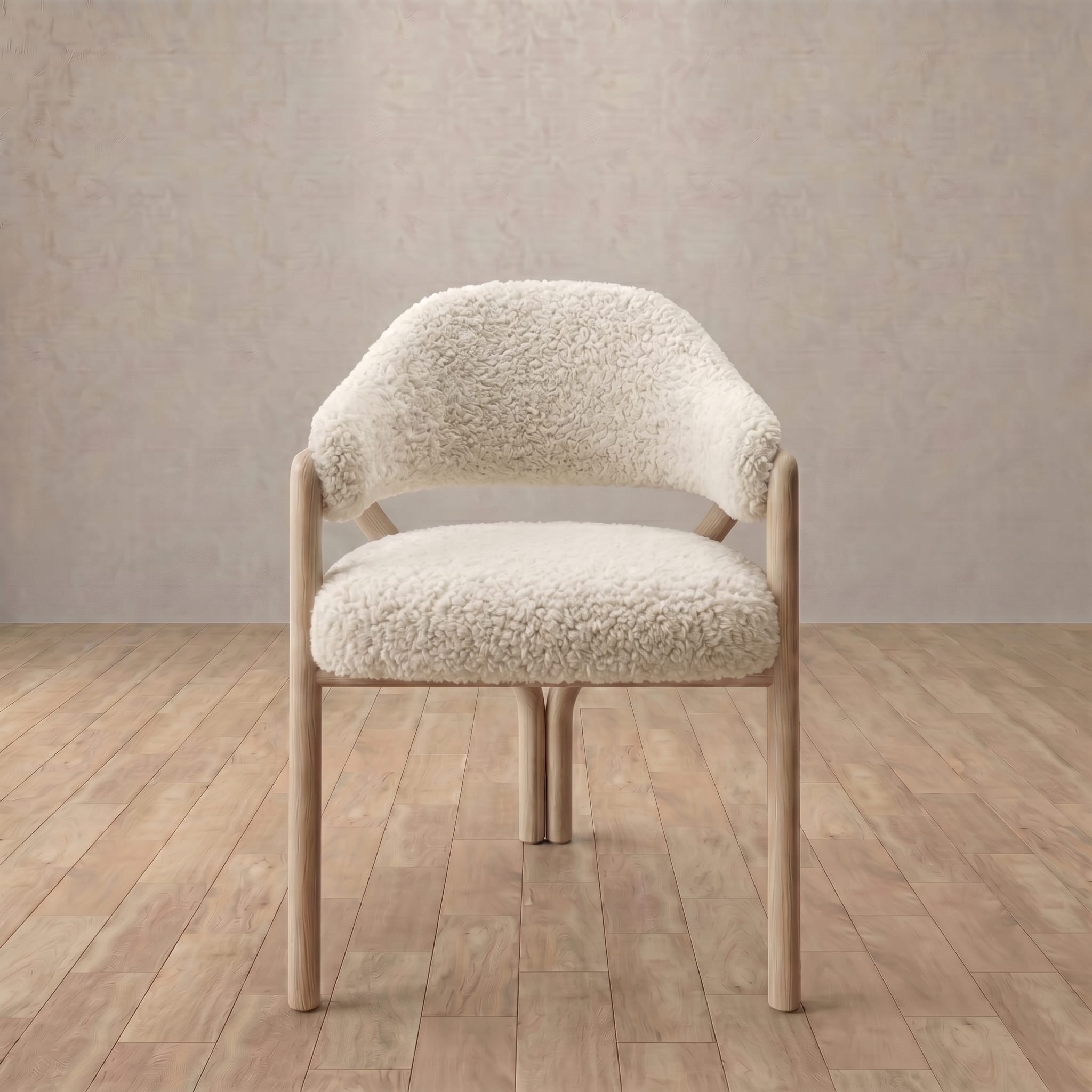Alder Dining Chair in Shaggy & Luxe