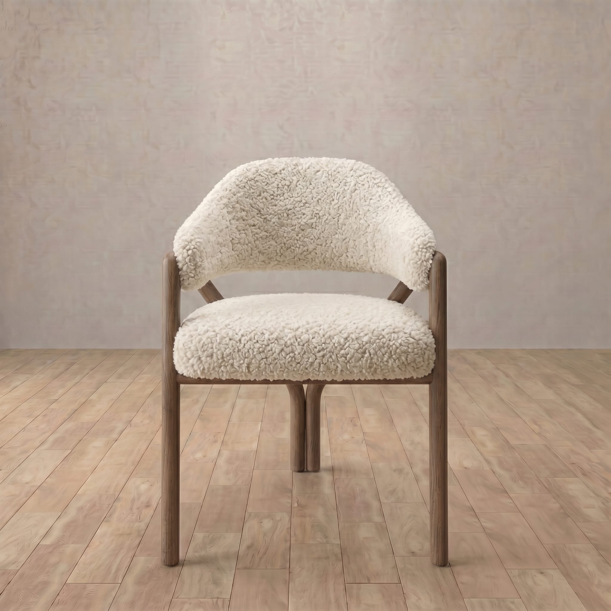 Alder Dining Chair in Shaggy & Luxe