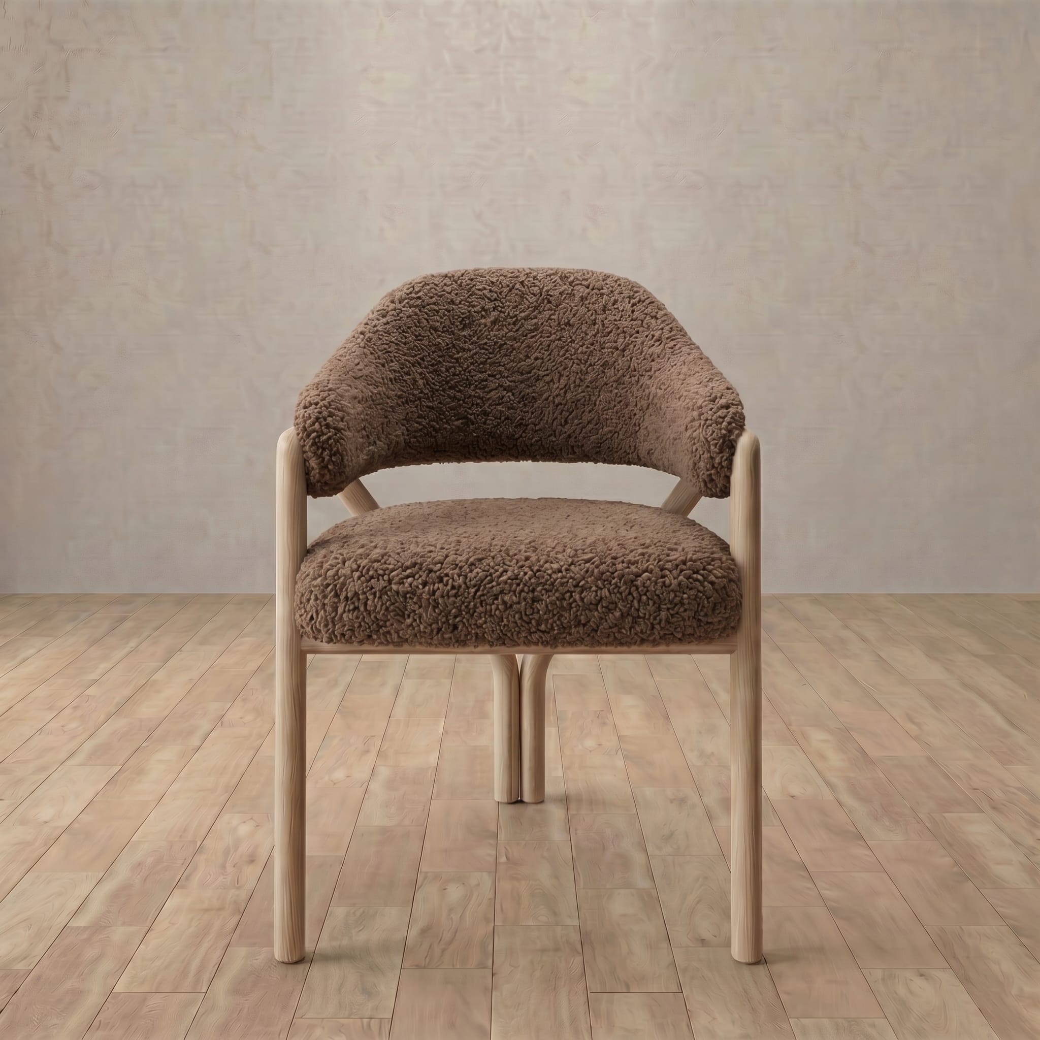 Alder Dining Chair in Shaggy & Luxe