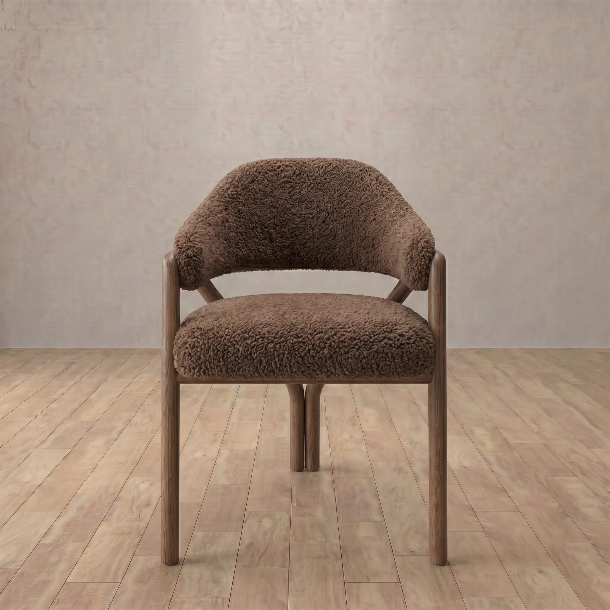 Alder Dining Chair in Shaggy & Luxe