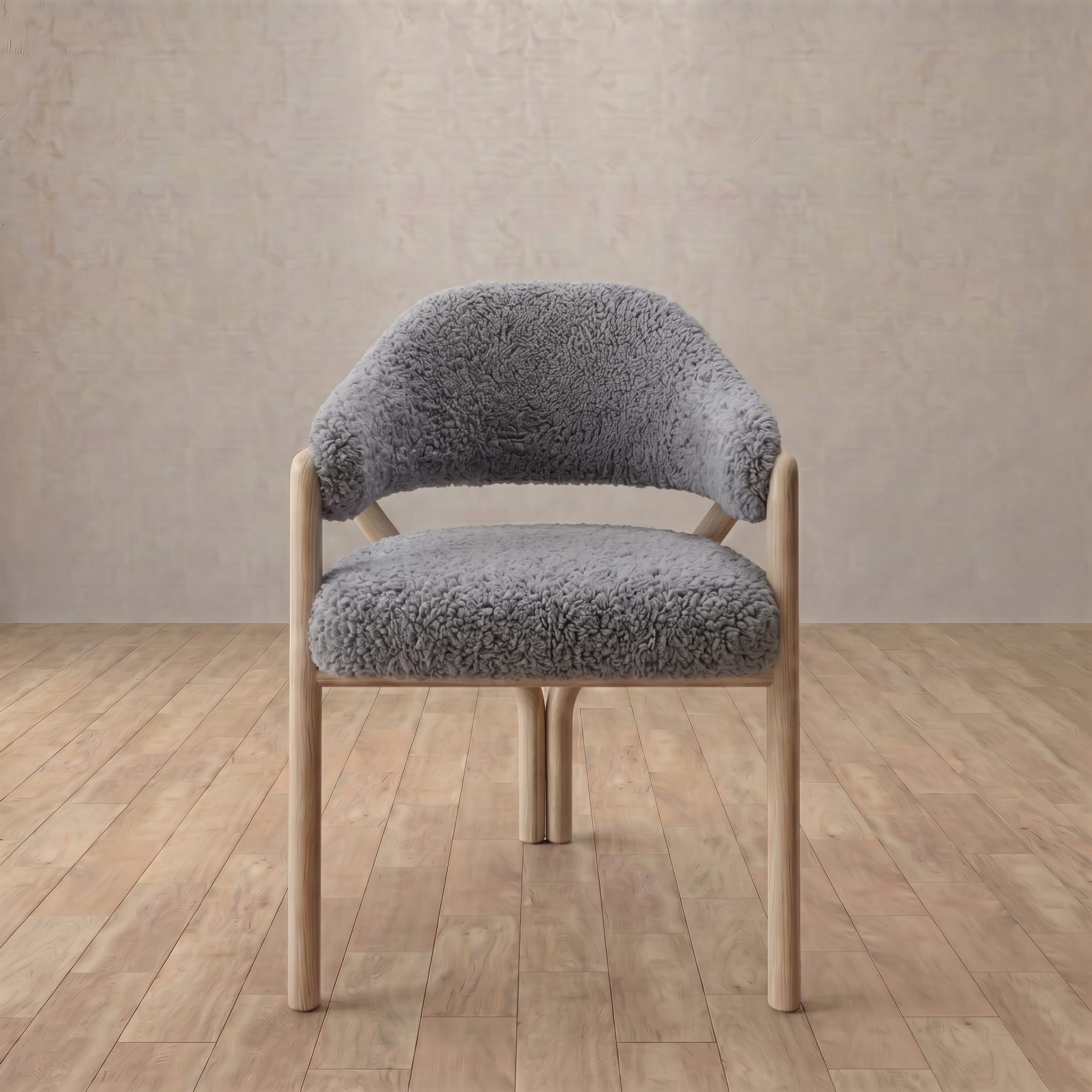 Alder Dining Chair in Shaggy & Luxe