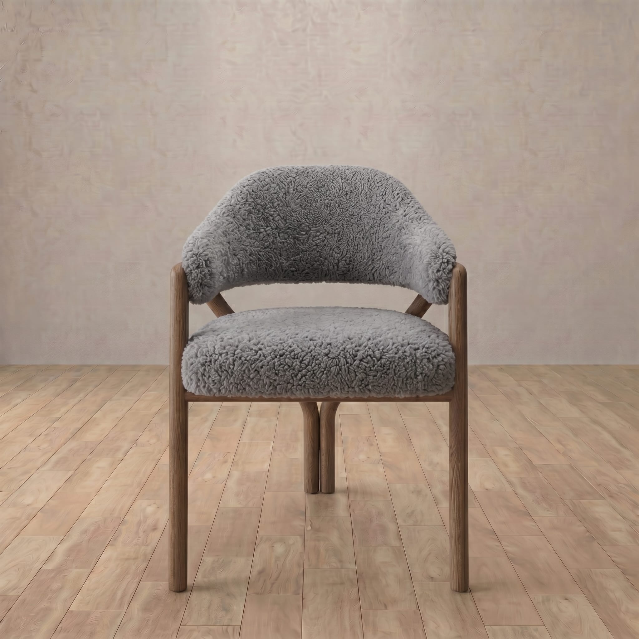Alder Dining Chair in Shaggy & Luxe