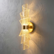 Bloom Torch Wall Light in Gold & Black