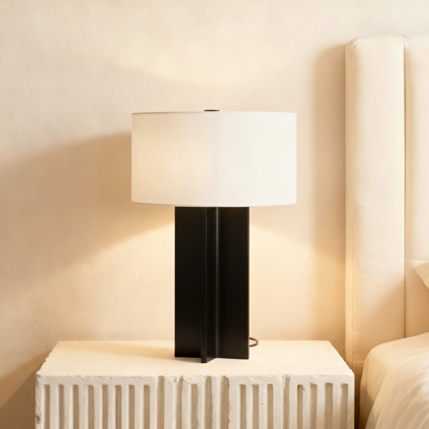 Axis Table Lamp in Bronze & Pewter