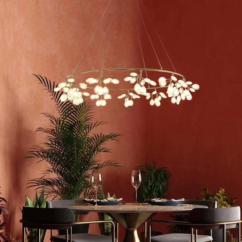 Floe Chandelier in Gold & Black