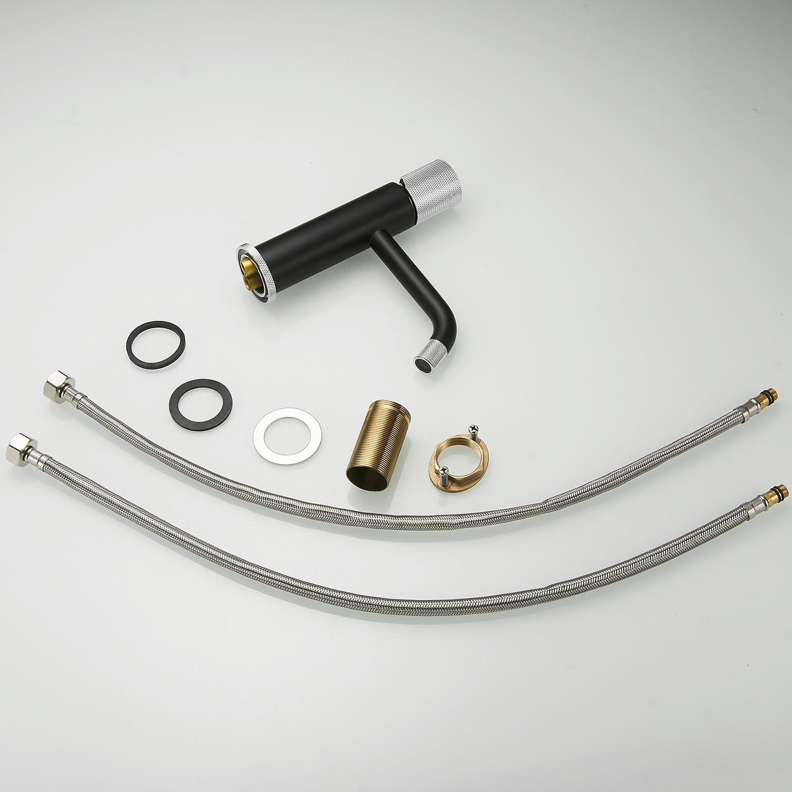 Sharma Faucet in Black & Black Silver