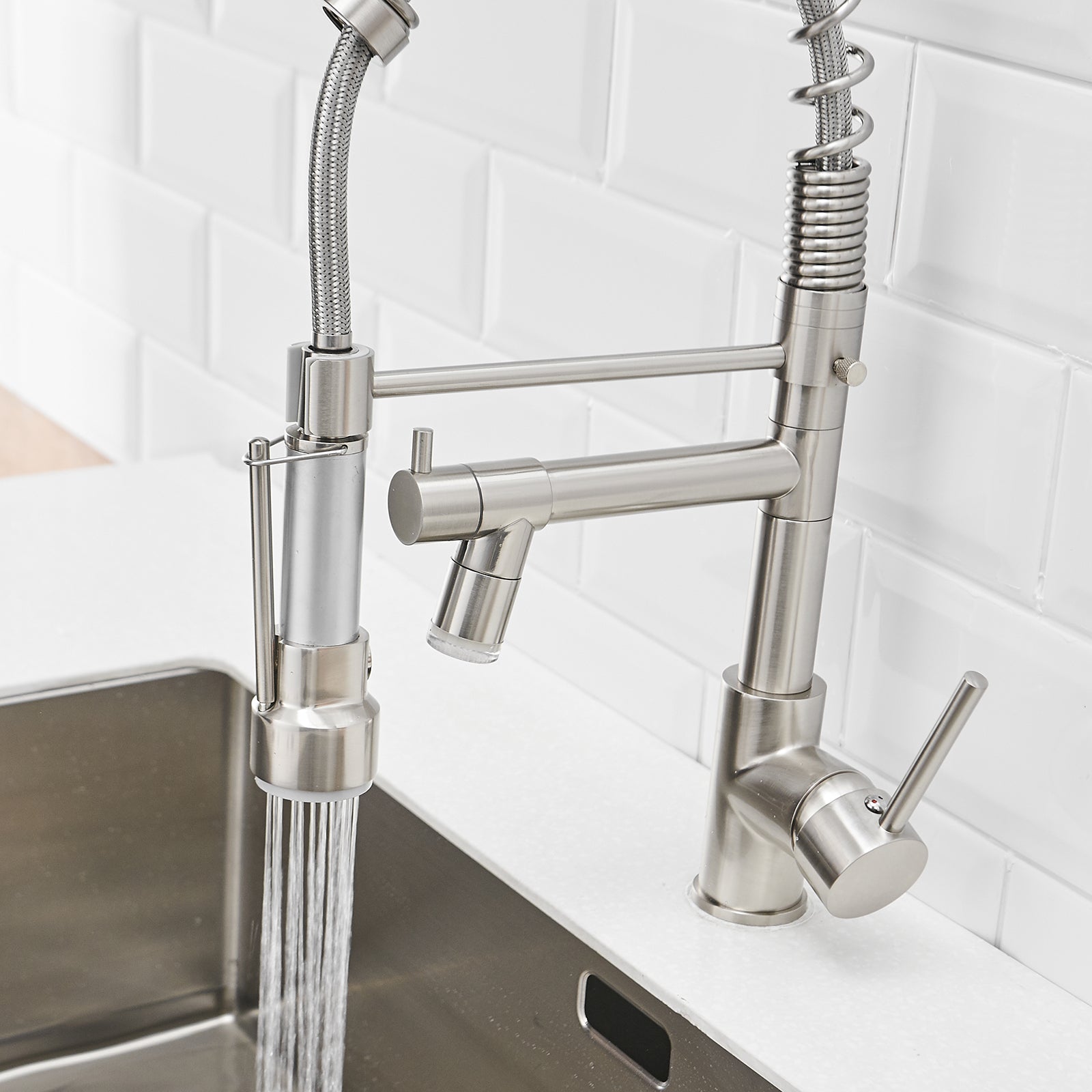 Gustav Led Faucet in Black & Silver