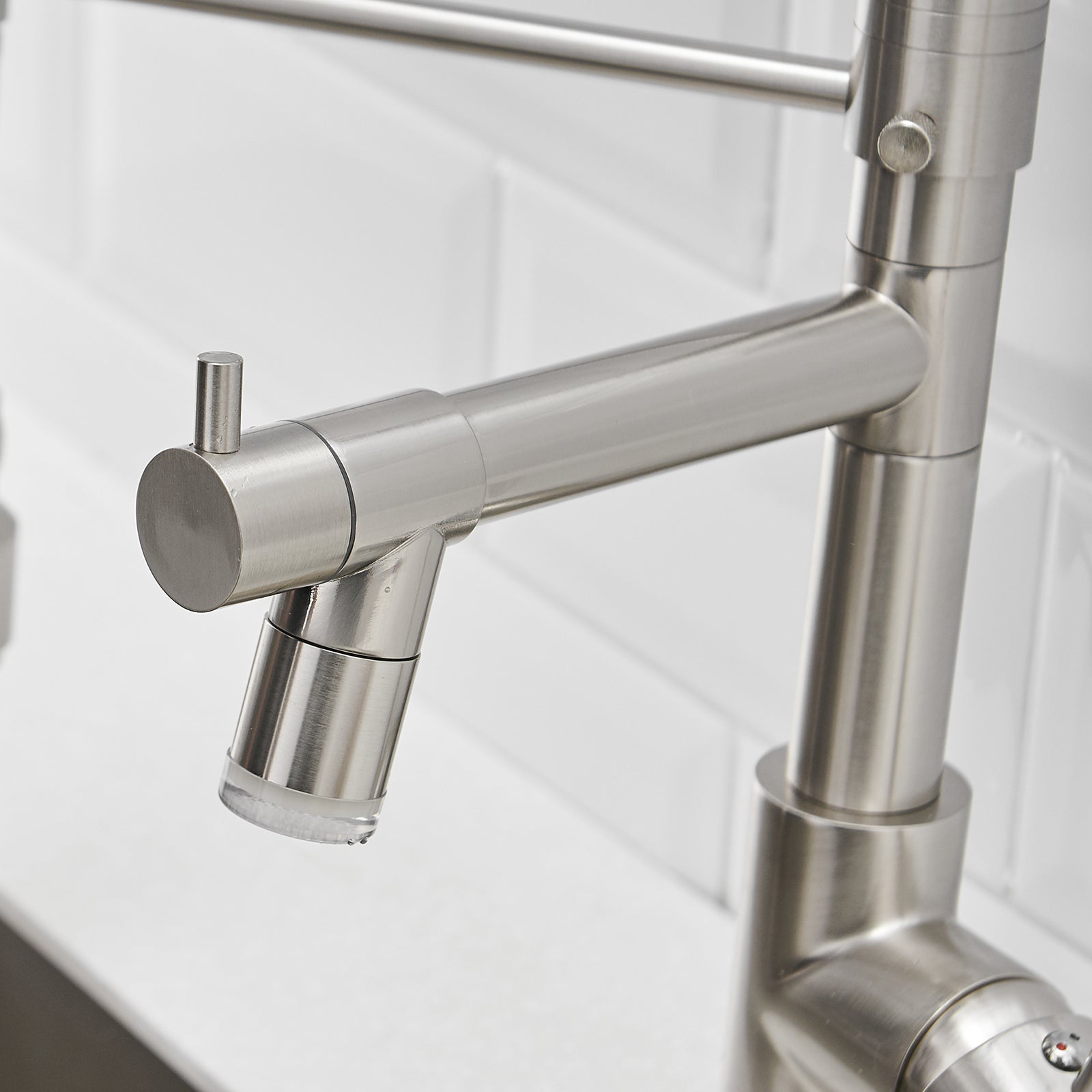 Gustav Led Faucet in Black & Silver