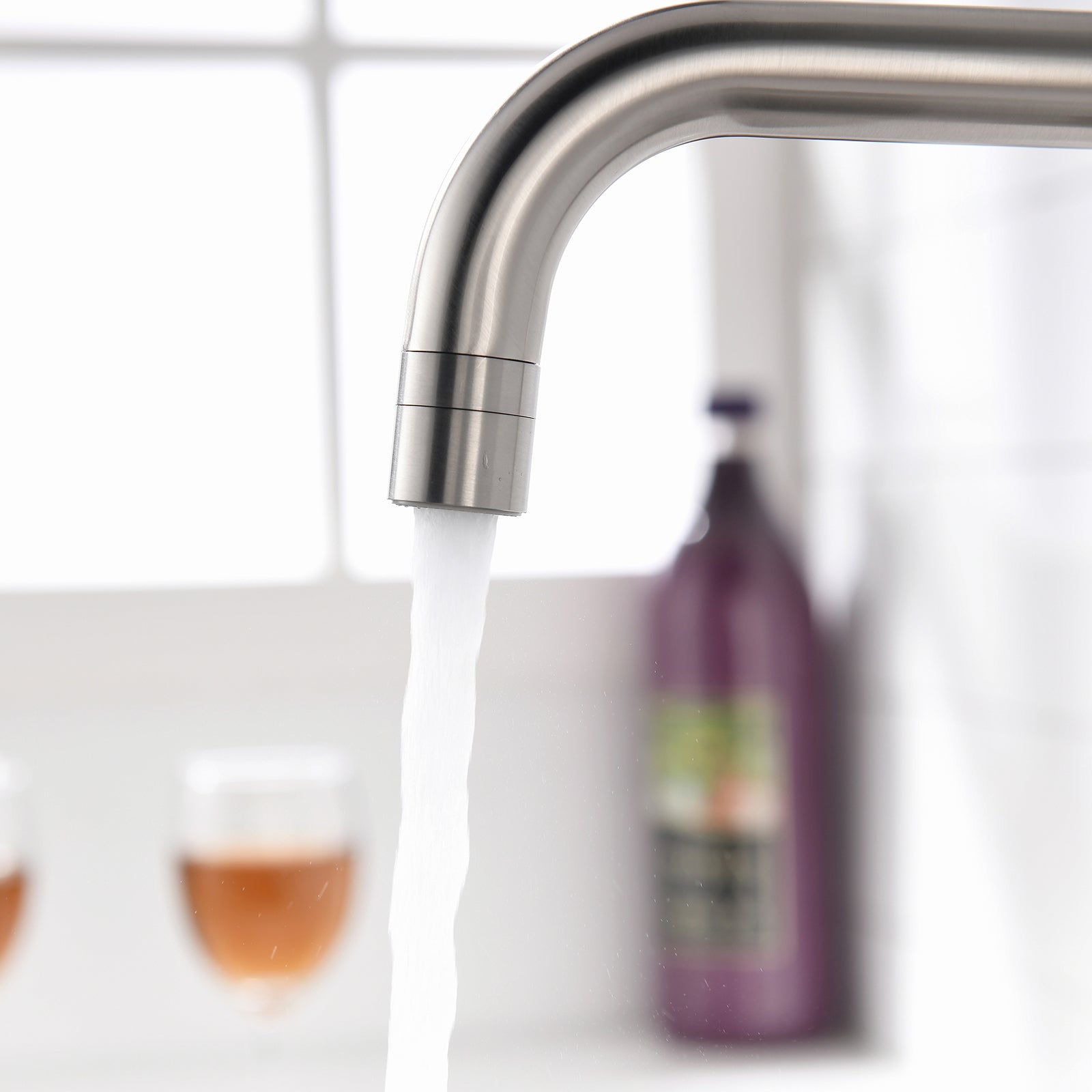 Archdamien Faucet in Black & Nickel