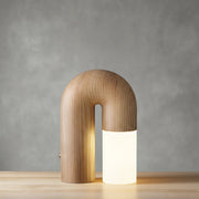 Diapole Table Lamp in Black & Natural
