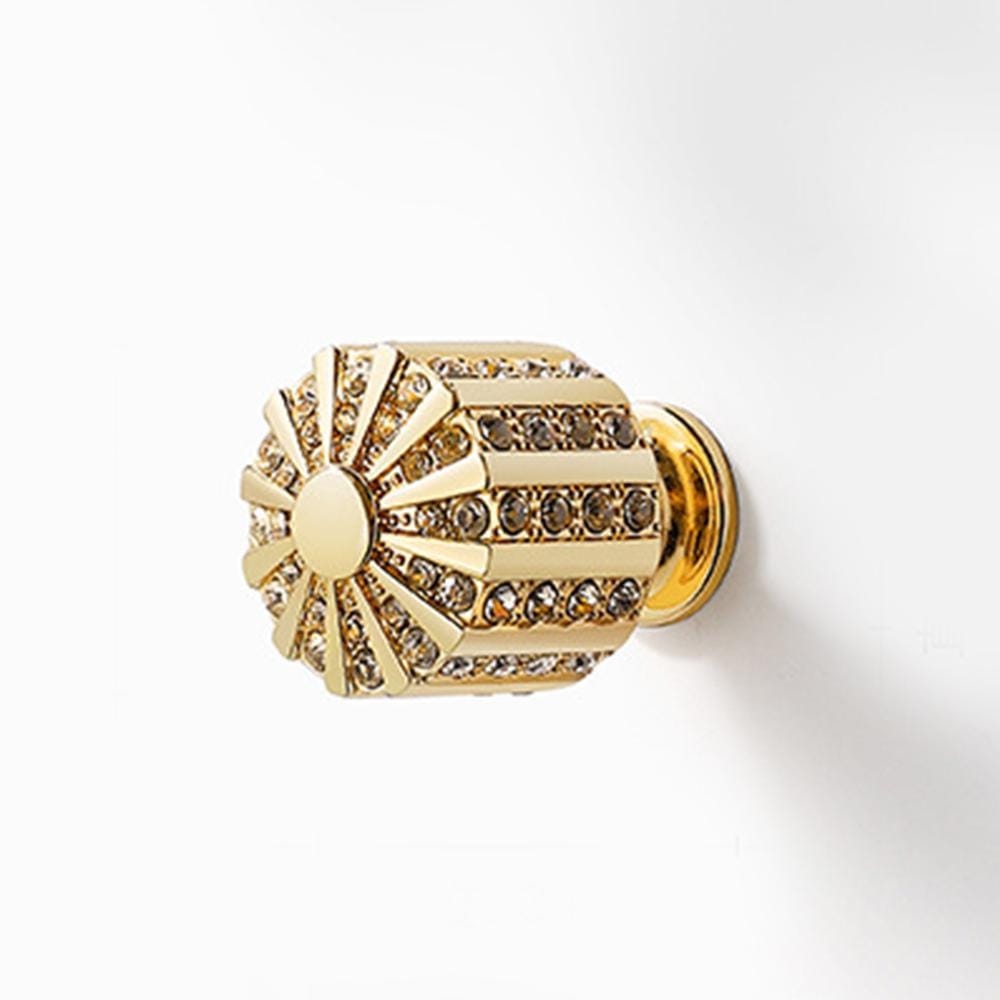 Levant Knob Cabinet Pull in Black & Gold
