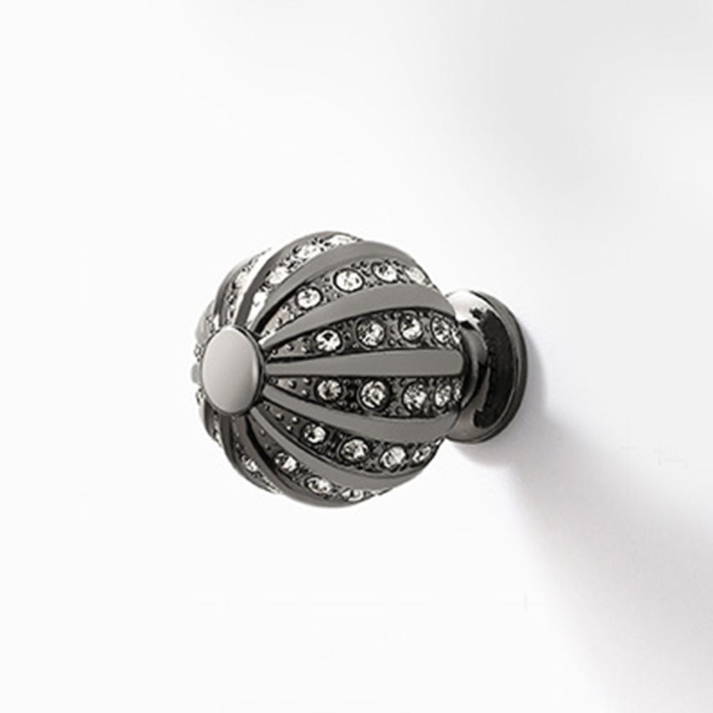 Crimea Knob Cabinet Pull in Black & Gold