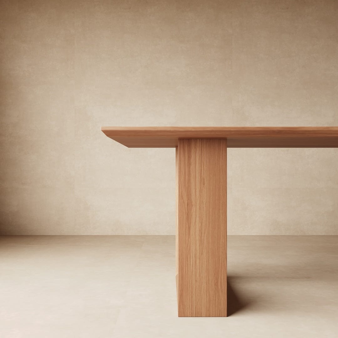 Euclid Modern Contemporary Dining Table in Dark & Light