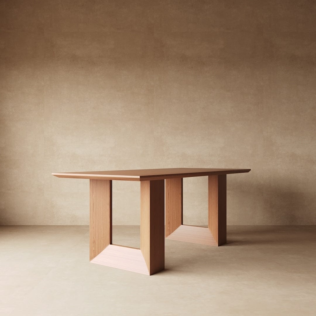 Euclid Modern Contemporary Dining Table in Dark & Light