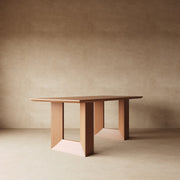 Euclid Modern Contemporary Dining Table in Dark & Light