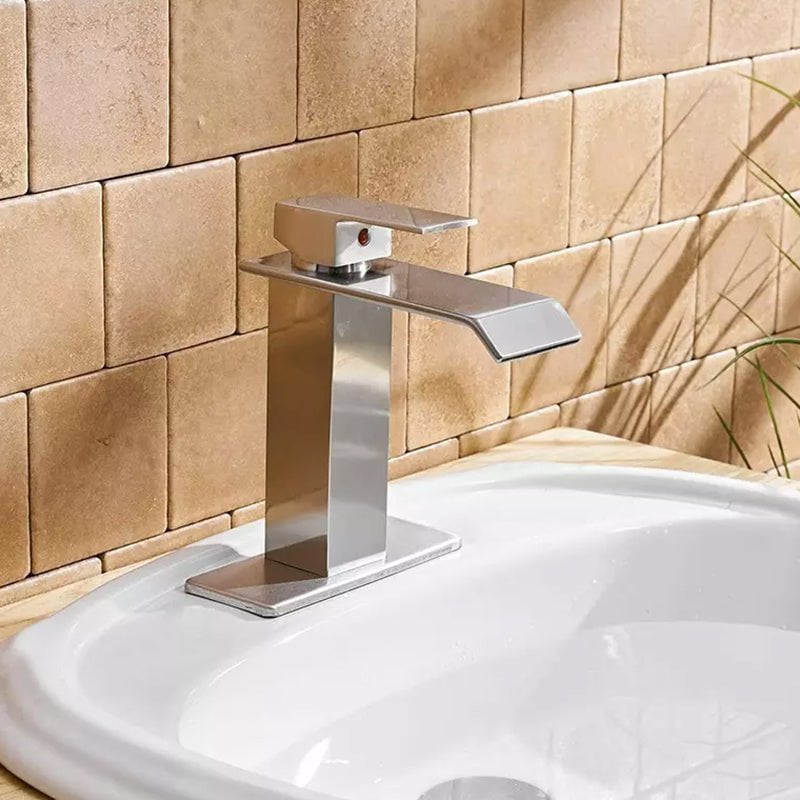 Flow Wave Faucet in Chrome & Black