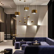 Amelia Pendant Light in Black & Gold